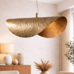 Hammered Brass Moroccan Lamp – Handmade Hanging Light for Boho Home Decor
