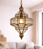 Moroccan Clear Glass Pendant Lamp - Image 2