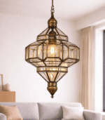 Moroccan Clear Glass Pendant Lamp - Image 4
