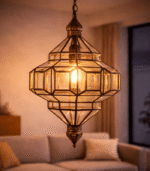 Moroccan Clear Glass Pendant Lamp - Image 5