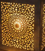 Artisan Table Lamp – Handmade Moroccan Brass Lamp for Boho Home Decor - Image 5
