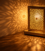 Artisan Table Lamp – Handmade Moroccan Brass Lamp for Boho Home Decor - Image 7