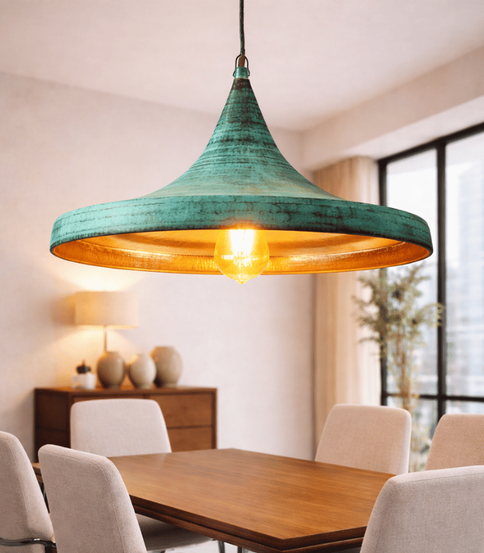 Discover the beauty of this oxidized green lamp, handcrafted with a vintage Moroccan touch. Perfect for luxury interiors, bedrooms, cafés, and artistic home decor (6) Handmade oxidized green lamp with vintage Moroccan design for luxury home decor