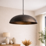 Handcrafted Hammered Brass Lamp – Luxury Moroccan Hanging Light for Boho Decor - Image 5