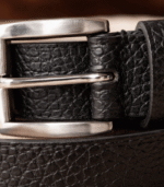Handmade Black Moroccan Belt | Genuine Leather Artisan Craft - Image 3