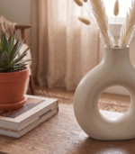 Modern Ceramic Hollow Ring Flower Pot – Geometric Planter - Image 9