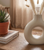 Modern Ceramic Hollow Ring Flower Pot – Geometric Planter - Image 10