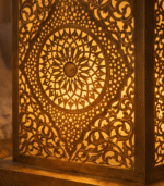 Moroccan Bedside Light – Handmade Brass Nightstand Lamp for Cozy Bedroom Decor - Image 5
