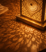 Moroccan Bedside Light – Handmade Brass Nightstand Lamp for Cozy Bedroom Decor - Image 2