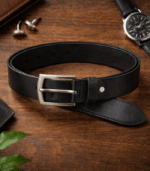 Moroccan Black Leather Belt | Handcrafted Artisan Morocco - Image 4