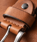 Moroccan Brown Leather Belt | Handcrafted Artisan Morocco - Image 2