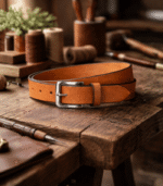 Moroccan Brown Leather Belt | Handcrafted Artisan Morocco - Image 4