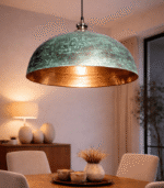Oxidized Hanging Lamp – Handmade Moroccan Brass Pendant Light