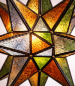 Moroccan Star Glass Hanging Lamp – Mixed Color - Image 10