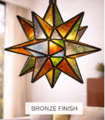 Moroccan Star Glass Hanging Lamp – Mixed Color - Image 7