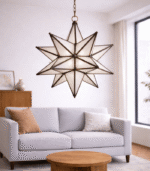 Moroccan Star – Handmade Glass Lantern Light - Image 2