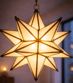 Moroccan Star – Handmade Glass Lantern Light - Image 4