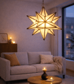 Moroccan Star – Handmade Glass Lantern Light - Image 5