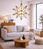 Moroccan Star – Handmade Glass Lantern Light - Image 3