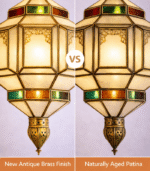 Moroccan Vintage Glass Lantern - Image 5