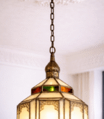 Moroccan Vintage Glass Lantern - Image 4