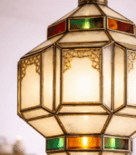 Moroccan Vintage Glass Lantern - Image 3