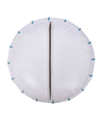 White Leather Moroccan Ottoman Pouf – Handcrafted Elegance from Marrakech - Image 4
