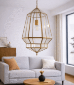 Moroccan Ceiling Lamp – Artisan Glass Hanging Light - Image 4