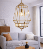 Moroccan Ceiling Lamp – Artisan Glass Hanging Light - Image 2