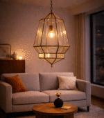 Moroccan Ceiling Lamp – Artisan Glass Hanging Light - Image 7