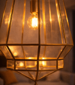 Moroccan Ceiling Lamp – Artisan Glass Hanging Light - Image 5