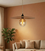 Handmade Terracotta Saucer Pendant Lamp - Image 2