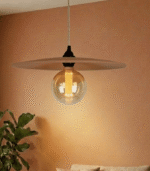 Handmade Terracotta Saucer Pendant Lamp - Image 4