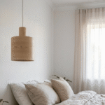 Handmade Wooden Pendant Light – Modern Rustic Hanging Ceiling Lamp