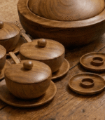 Harmonia Ramadan Collection – 17-Piece Walnut Wood Dining Set - Image 5