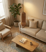 Modern Terracotta Hanging Lamp | Handmade Terracotta Pendant Light - Image 3