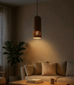 Modern Terracotta Hanging Lamp | Handmade Terracotta Pendant Light - Image 6