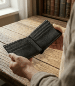 Moroccan handmade bifold wallet crafted from genuine leather in multiple colors