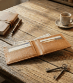 Moroccan Leather Bifold Wallet – 100% Genuine Leather - Image 3