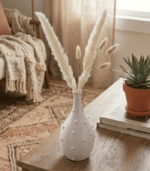 Handmade White Ceramic Bottle-Shaped Vase – Modern Decorative Home Accent - Image 2
