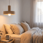 Wood Pendant Light – Mid Century Modern Ceiling Lamp