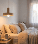 Wood Pendant Light – Mid Century Modern Ceiling Lamp