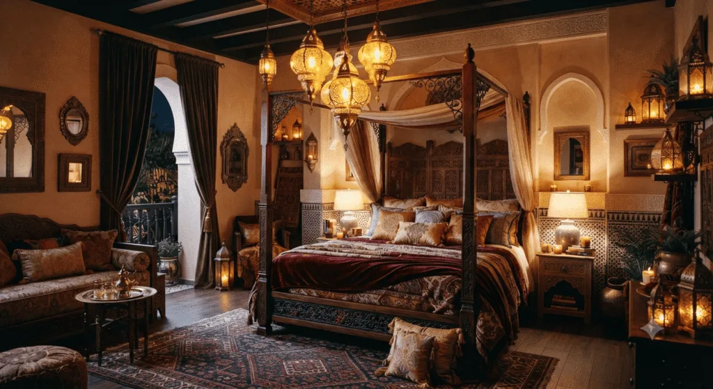 Moroccan Bedroom Lighting