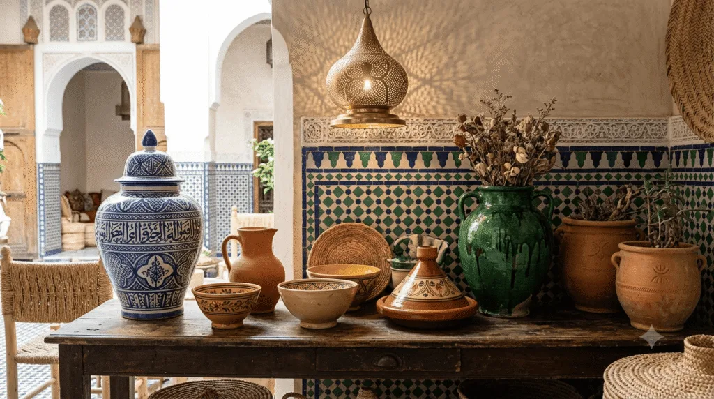 Moroccan Pottery Decor