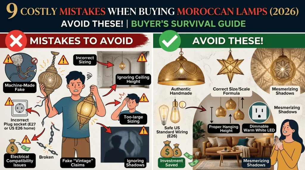 Costly Mistakes Buying Moroccan Lamps